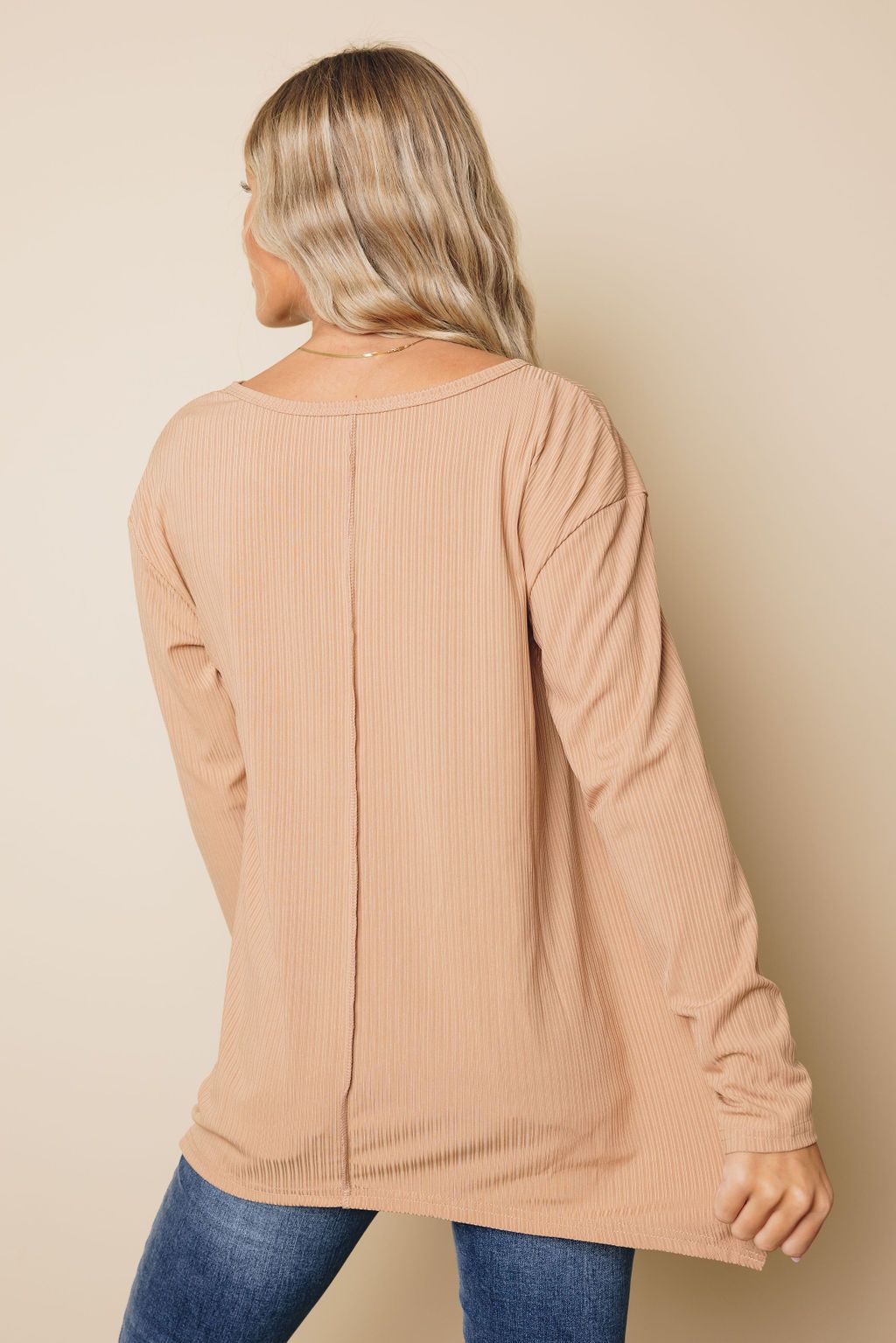 Alayah Hemline Long Sleeve Top