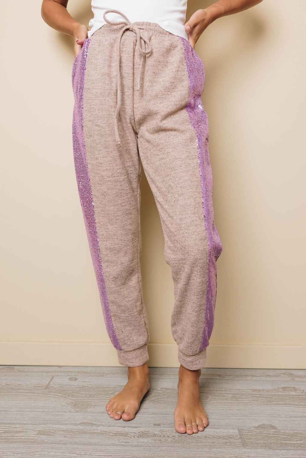 Harold Stripe Sequin Jogger