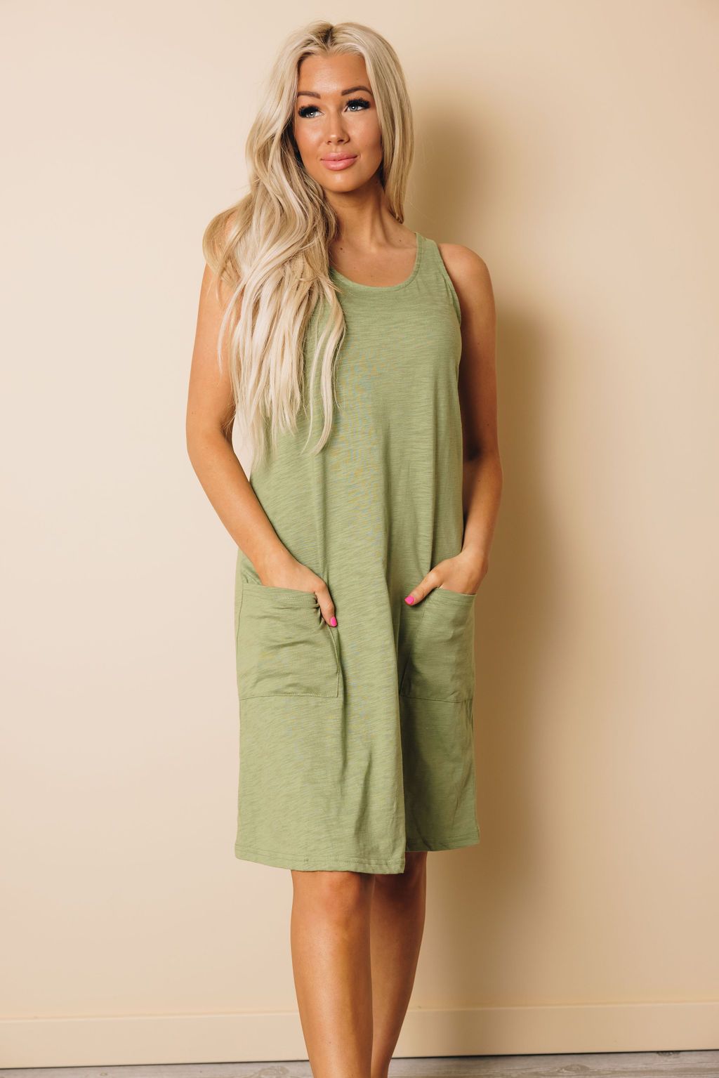 York Pocketed Mini Dress