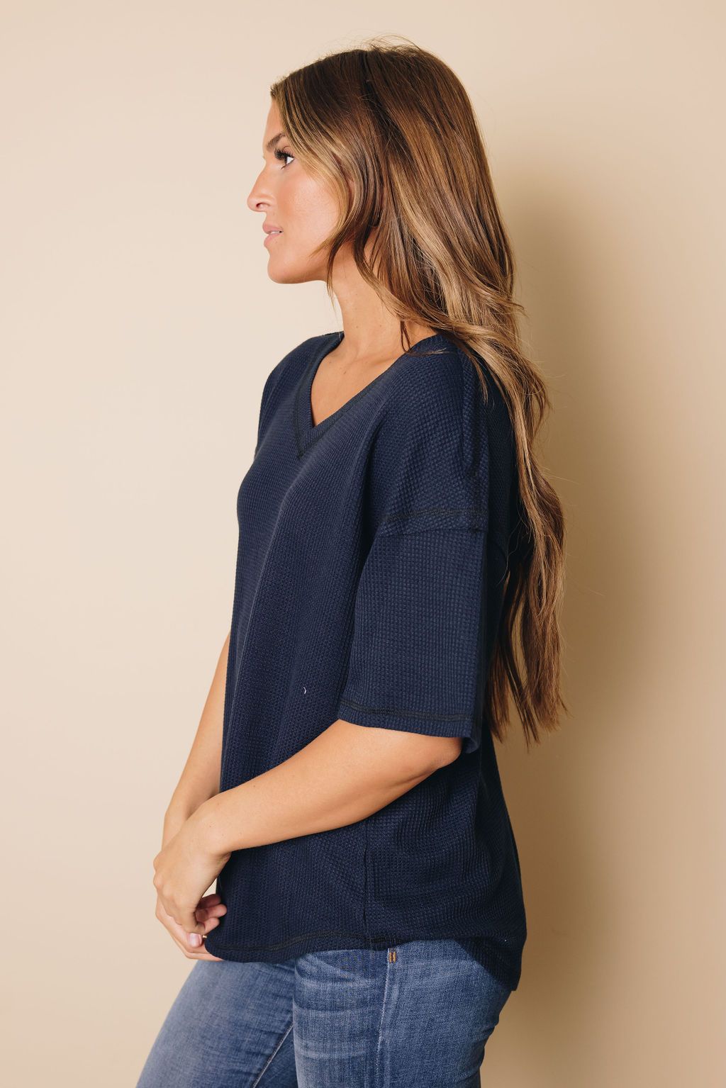 Workin' Myself Waffle Knit Tee