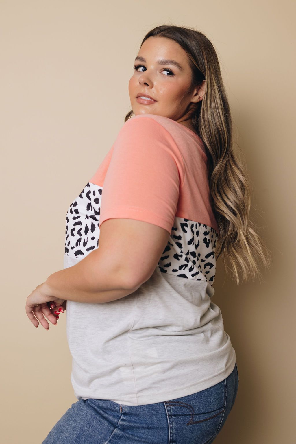 Plus Size - Hepburn Colorblock Top