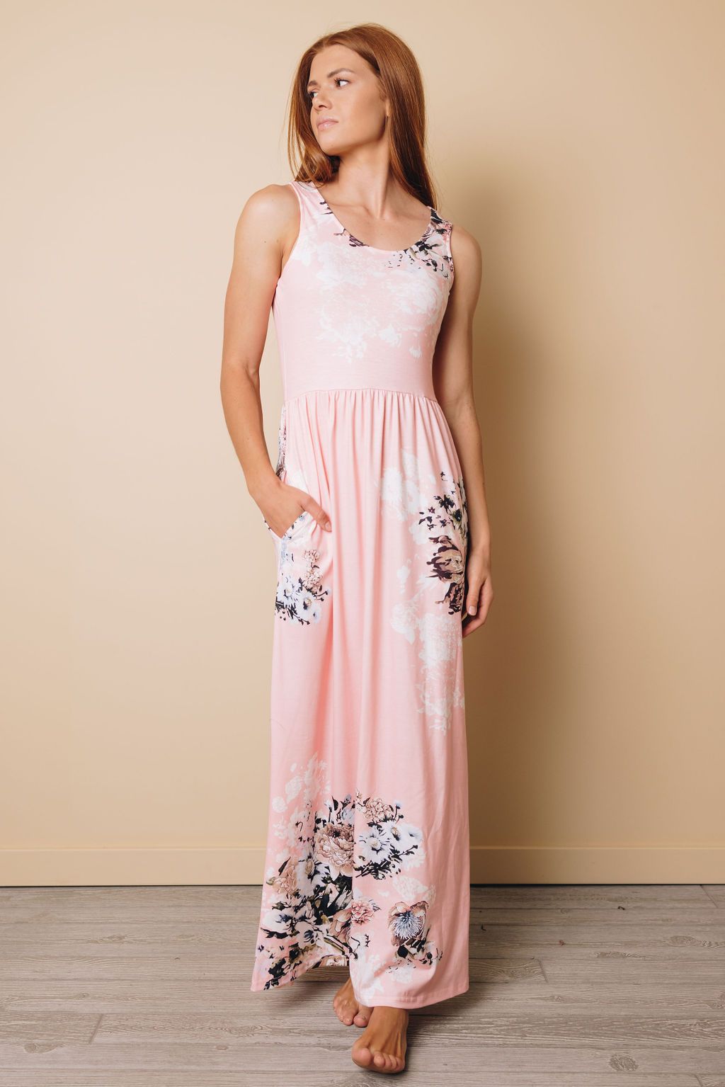 Tanya Floral High Waist Maxi Dress