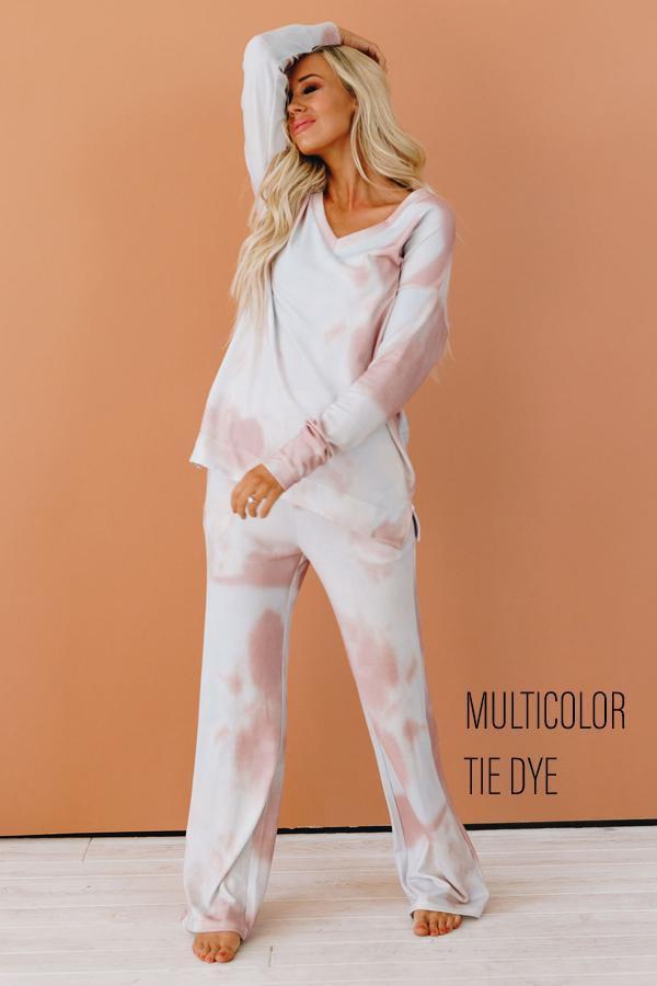 I'm Breaking Free Tie Dye PJ Set