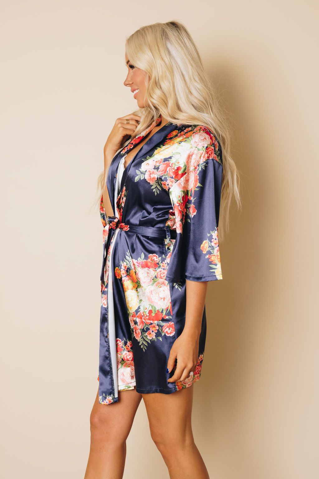 Seeley Floral Robe w/ Belt