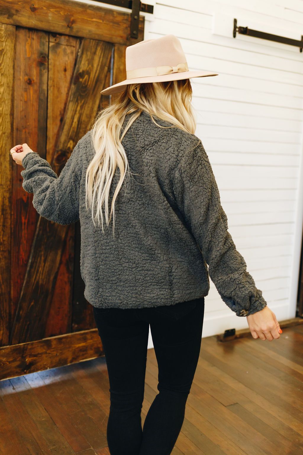 Let Me Be Sherpa Crop Jacket