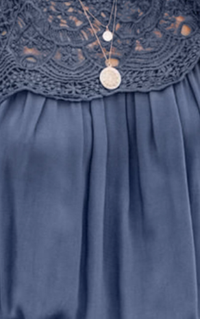 Life of Lace Pleated Top