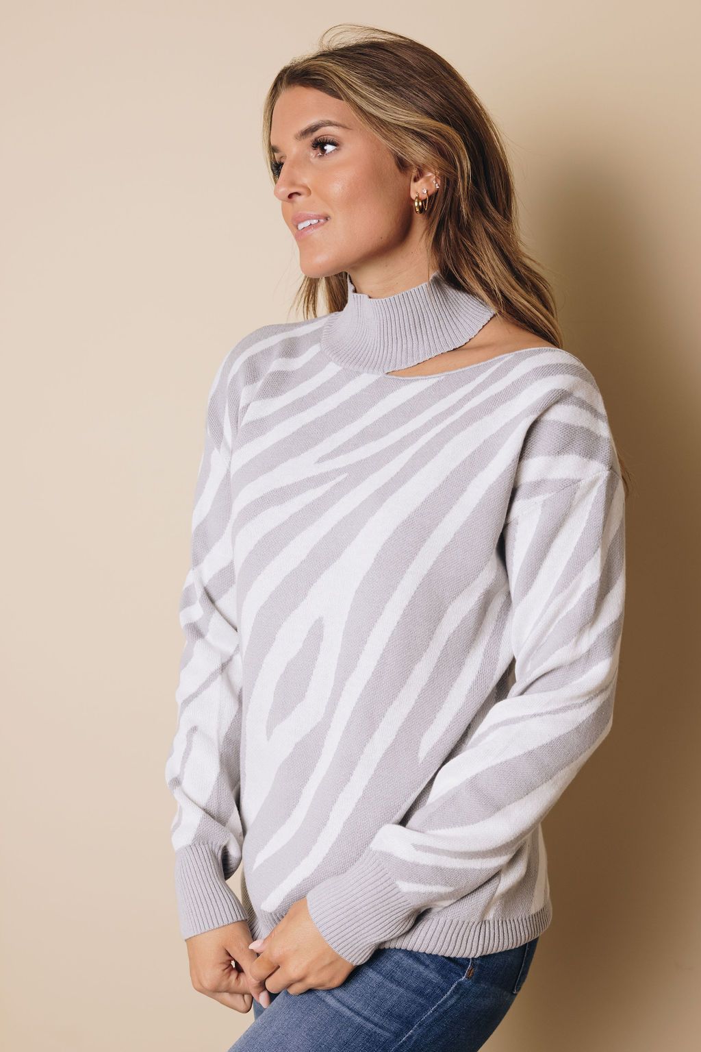 Glenna Cold Shoulder Sweater