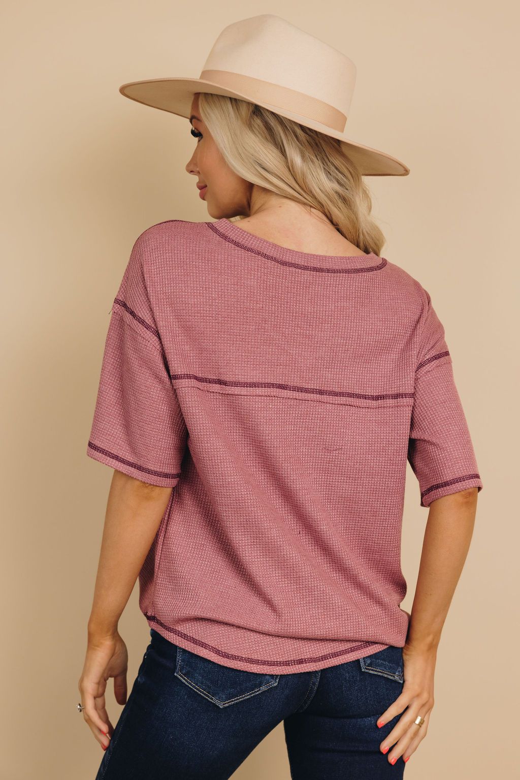 Workin' Myself Waffle Knit Tee