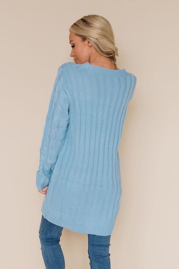 Golden Moon Knit Pocket Cardigan