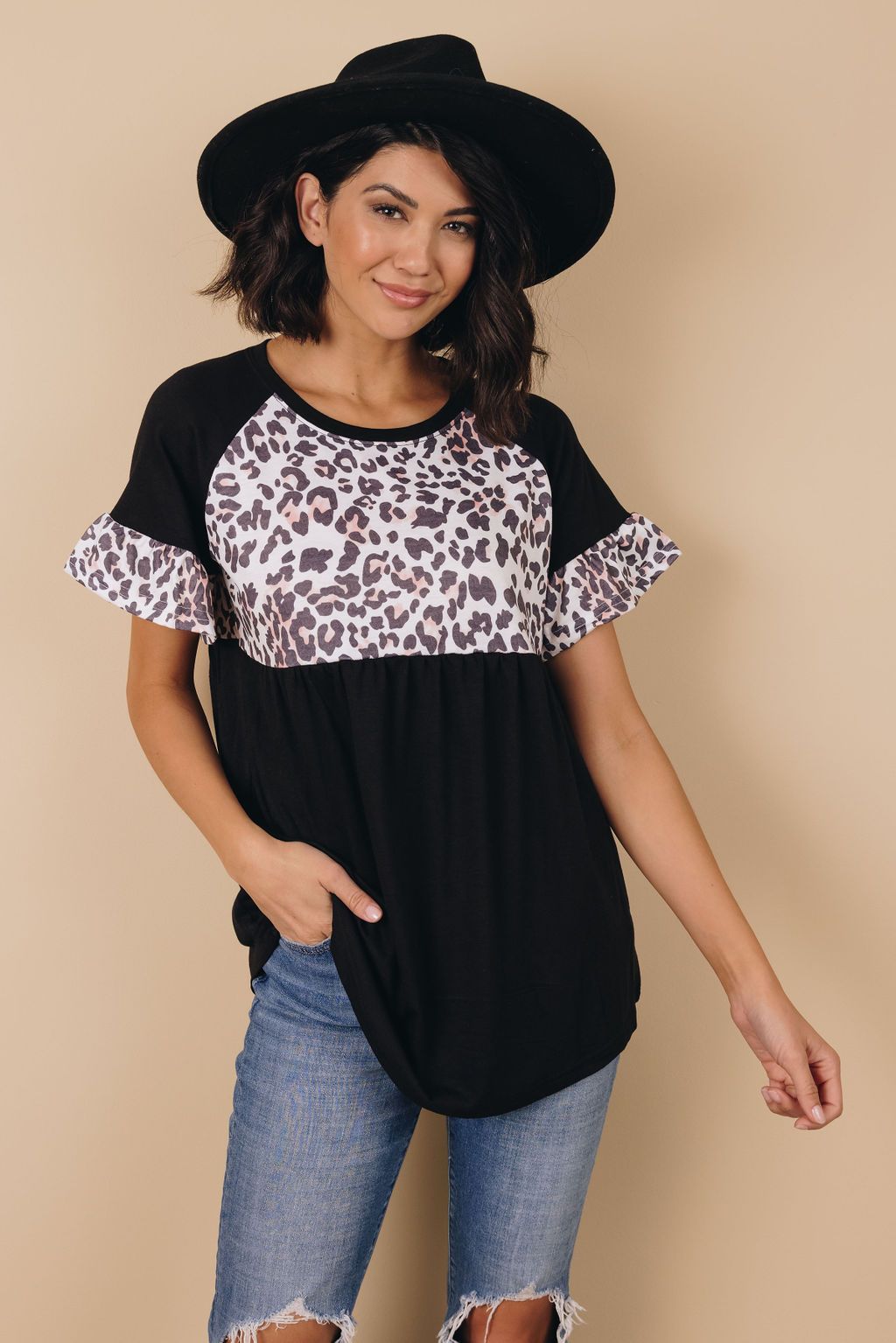 Submerged Leopard Top