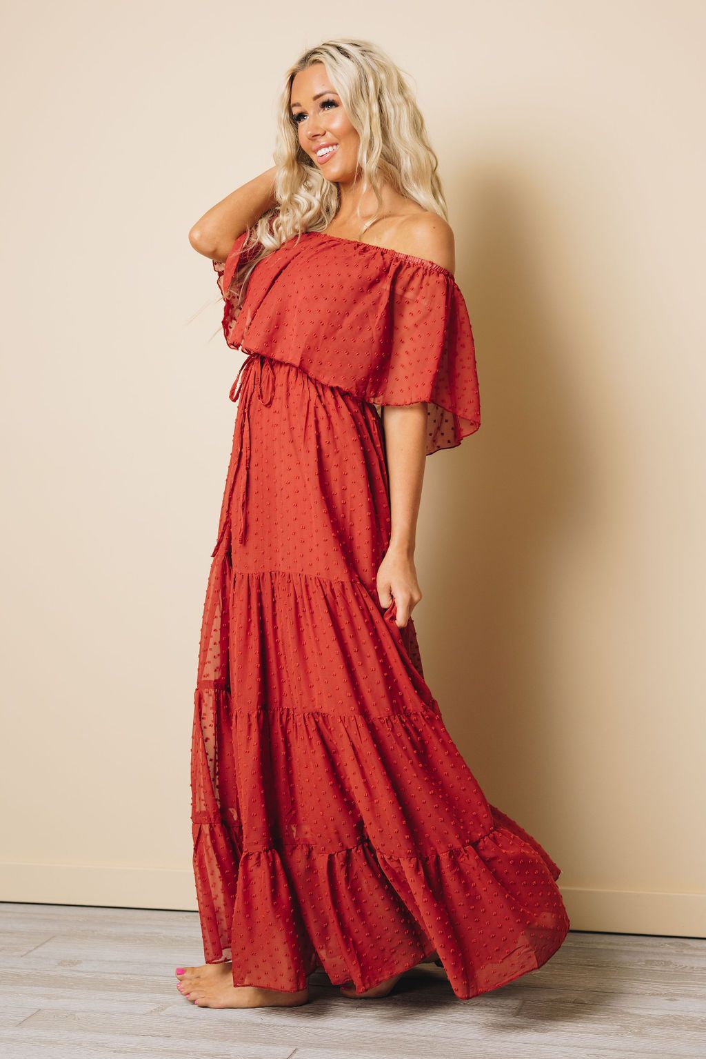 Macy Off Shoulder Maxi Dress