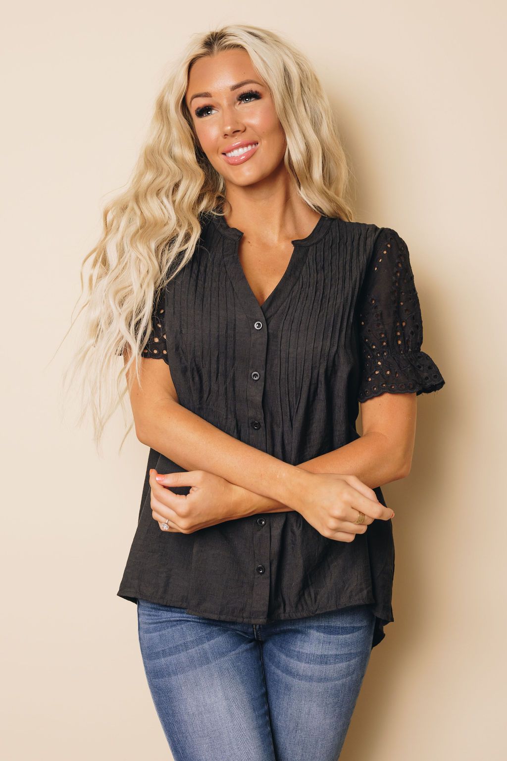 Atlas Pleated Blouse