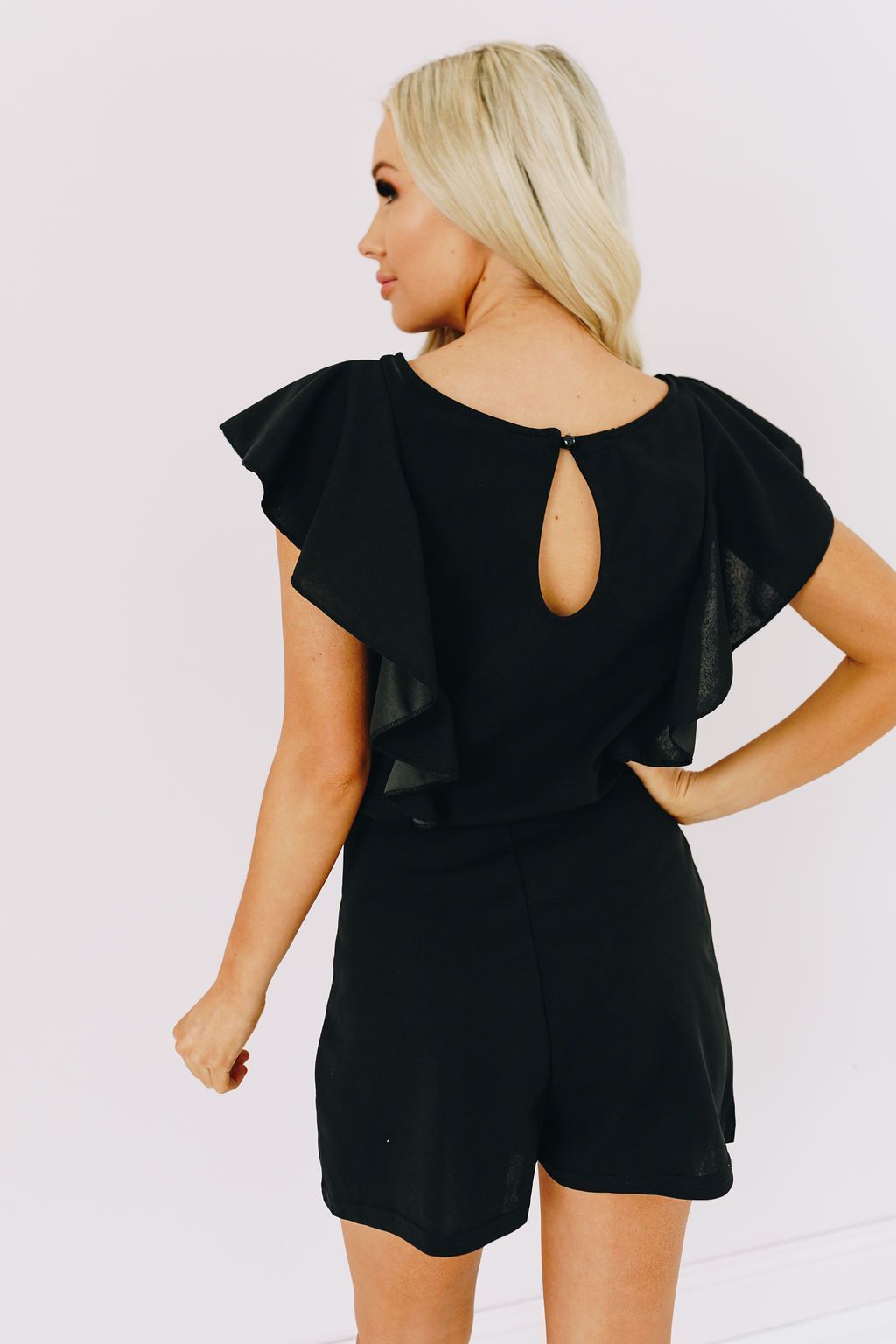 Big City Ruffle Sleeve Romper