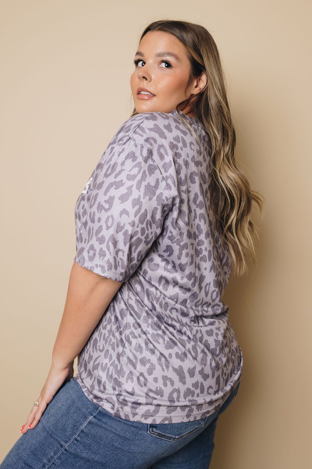 Plus Size - Blondie Leopard Tee