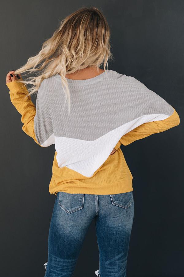 High Hopes Thermal Color-Block Top