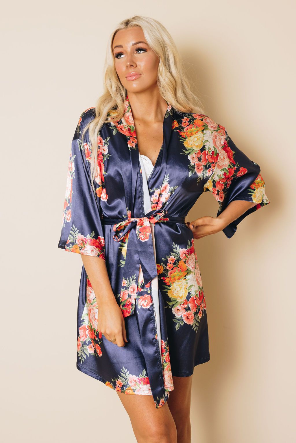Seeley Floral Robe w/ Belt