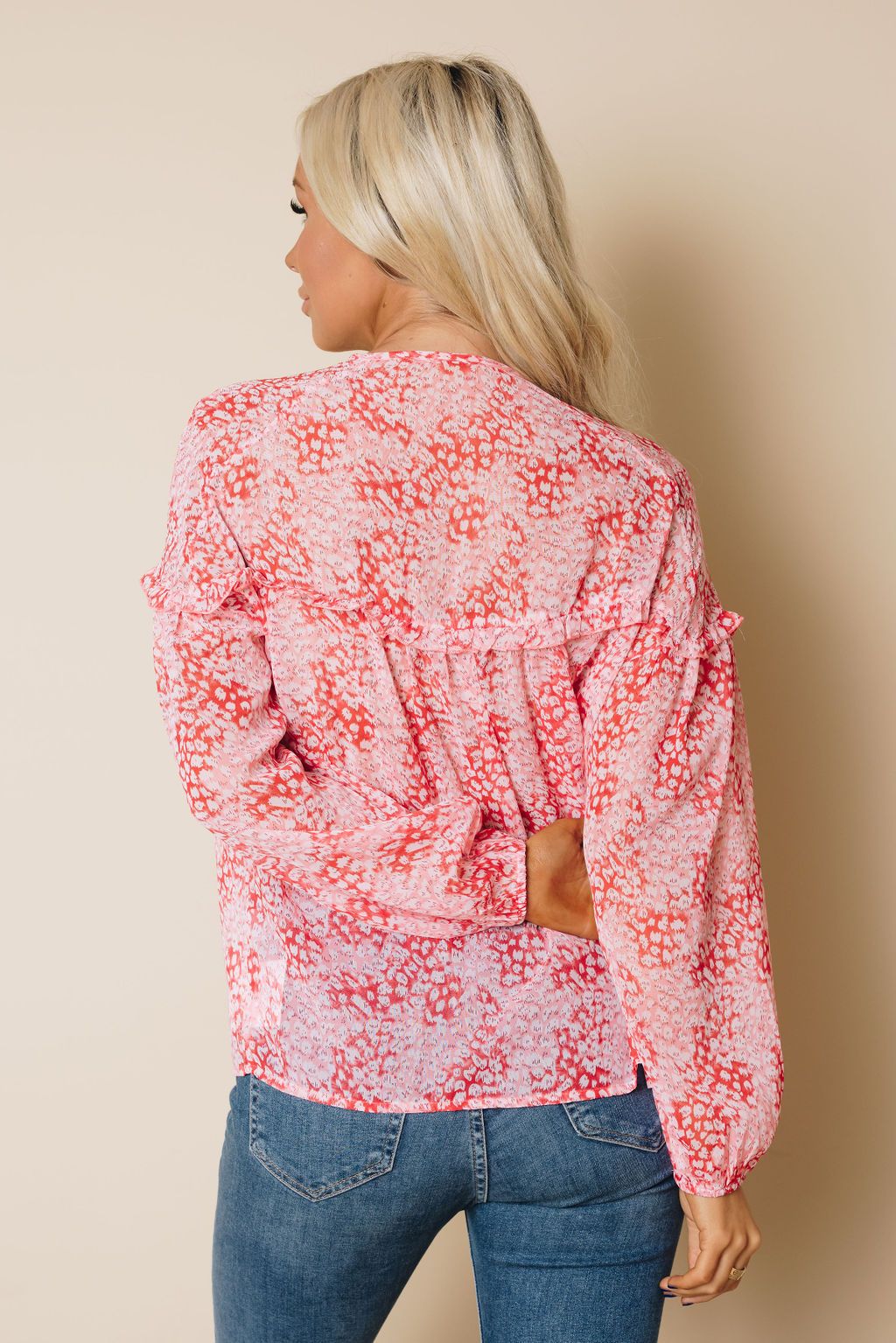 Mallory Patterned Tie Top