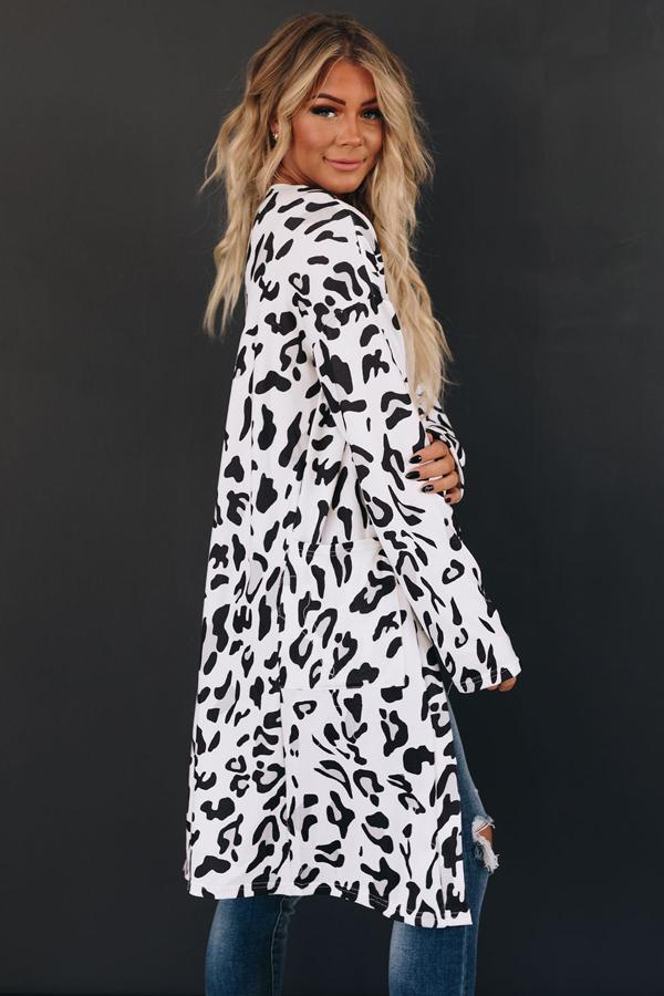 Freya Leopard Pocket Cardigan