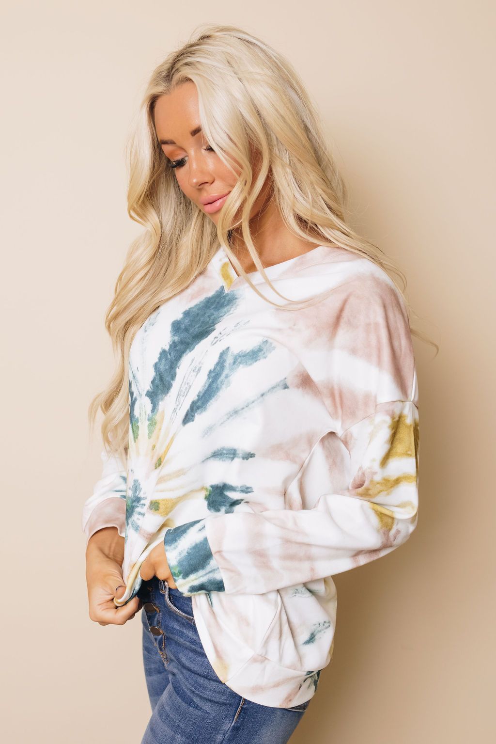 Janelle Tie-dye Pullover Sweatshirt