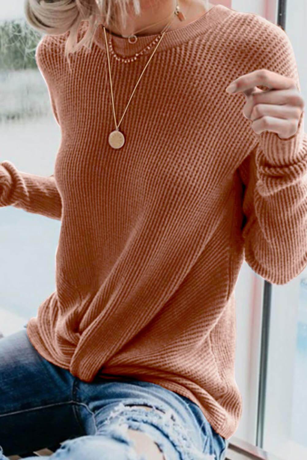 Jolee Ribbed Knit Sweater