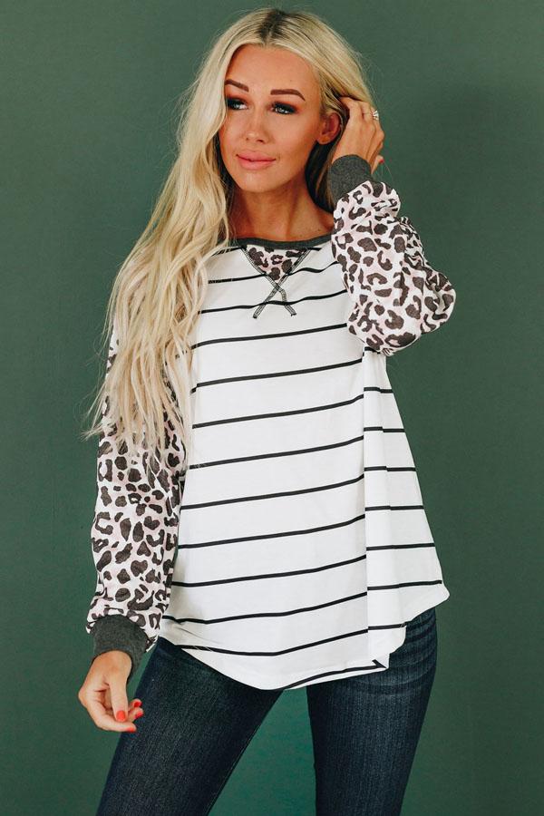 Rock and Wild Leopard Top