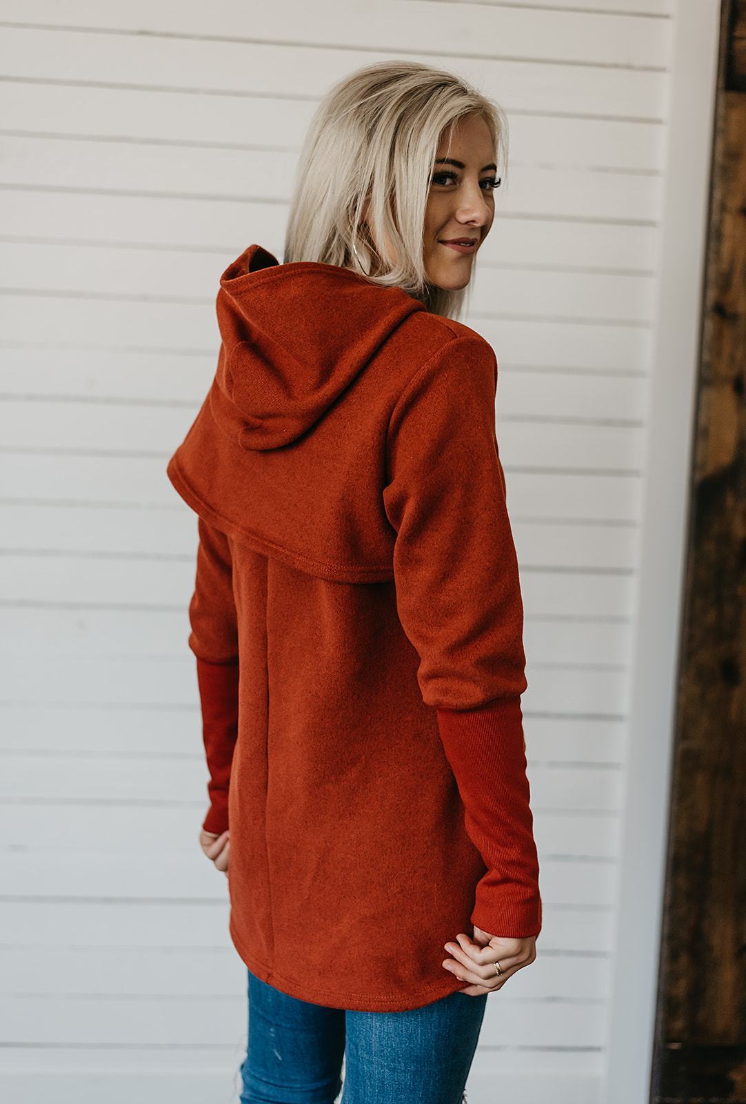 Designer Inspired Wrap Sweater