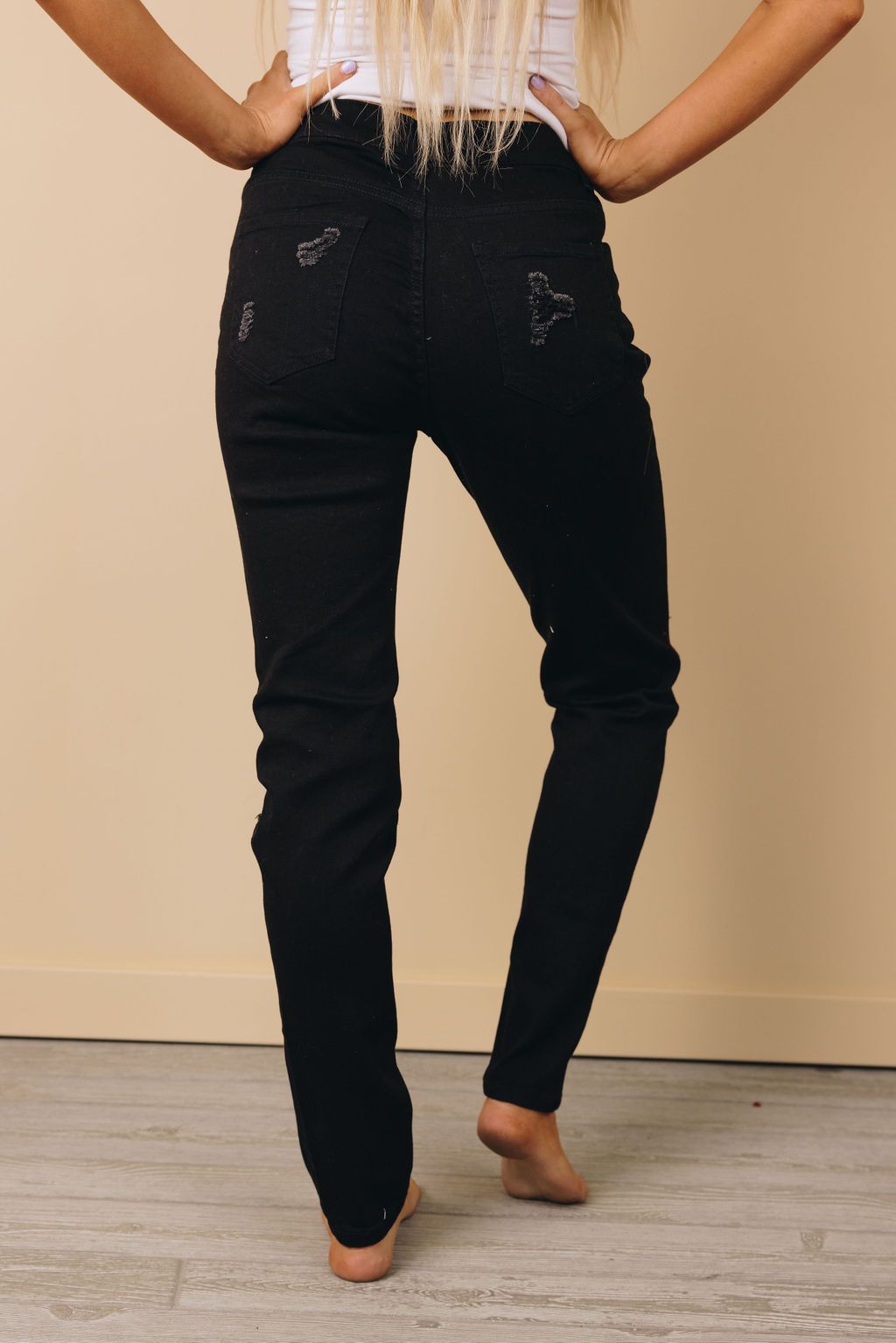 Hershey Leopard Patch Skinny Jeans