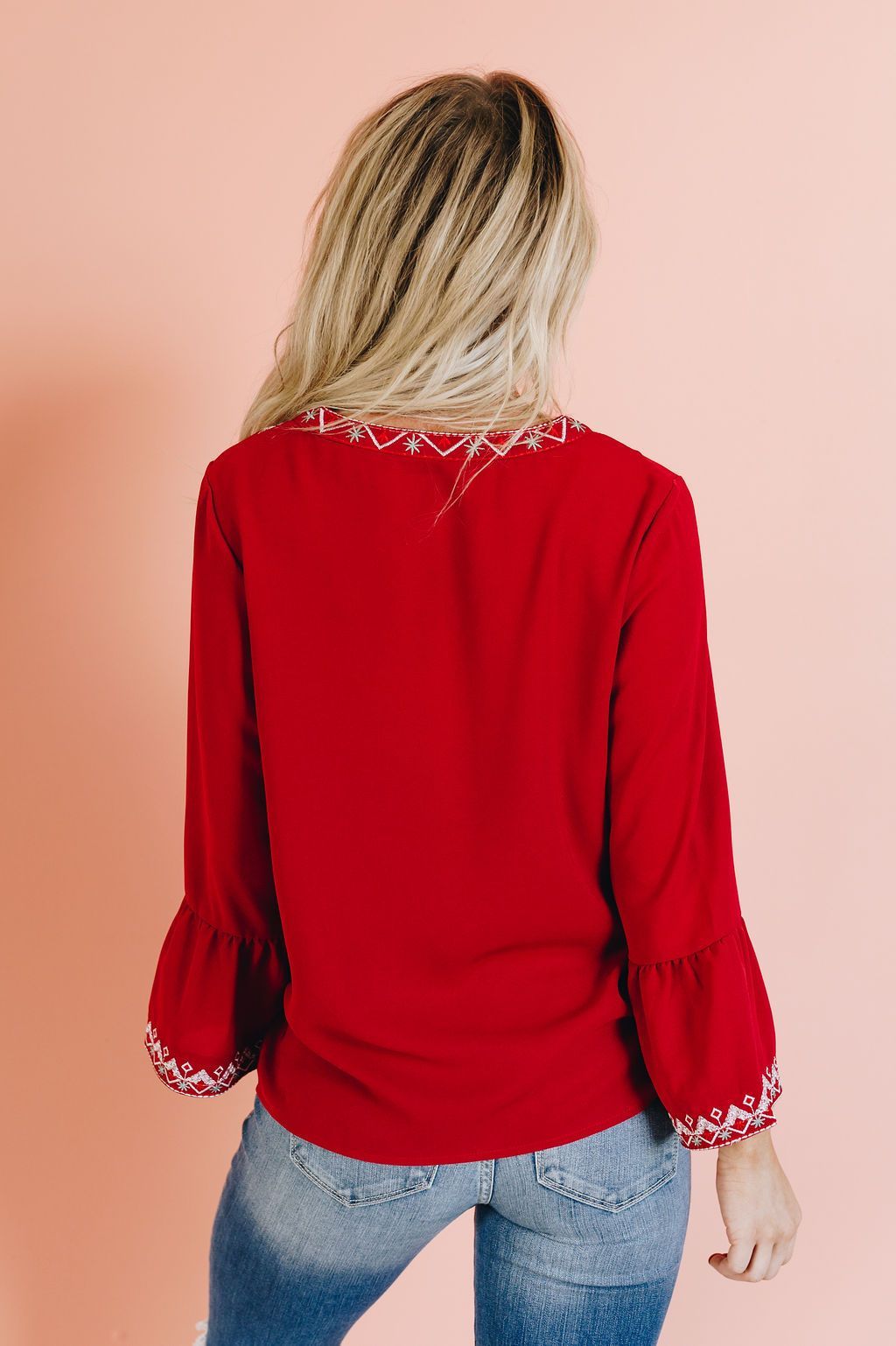 Royal Reign Embroidered Blouse