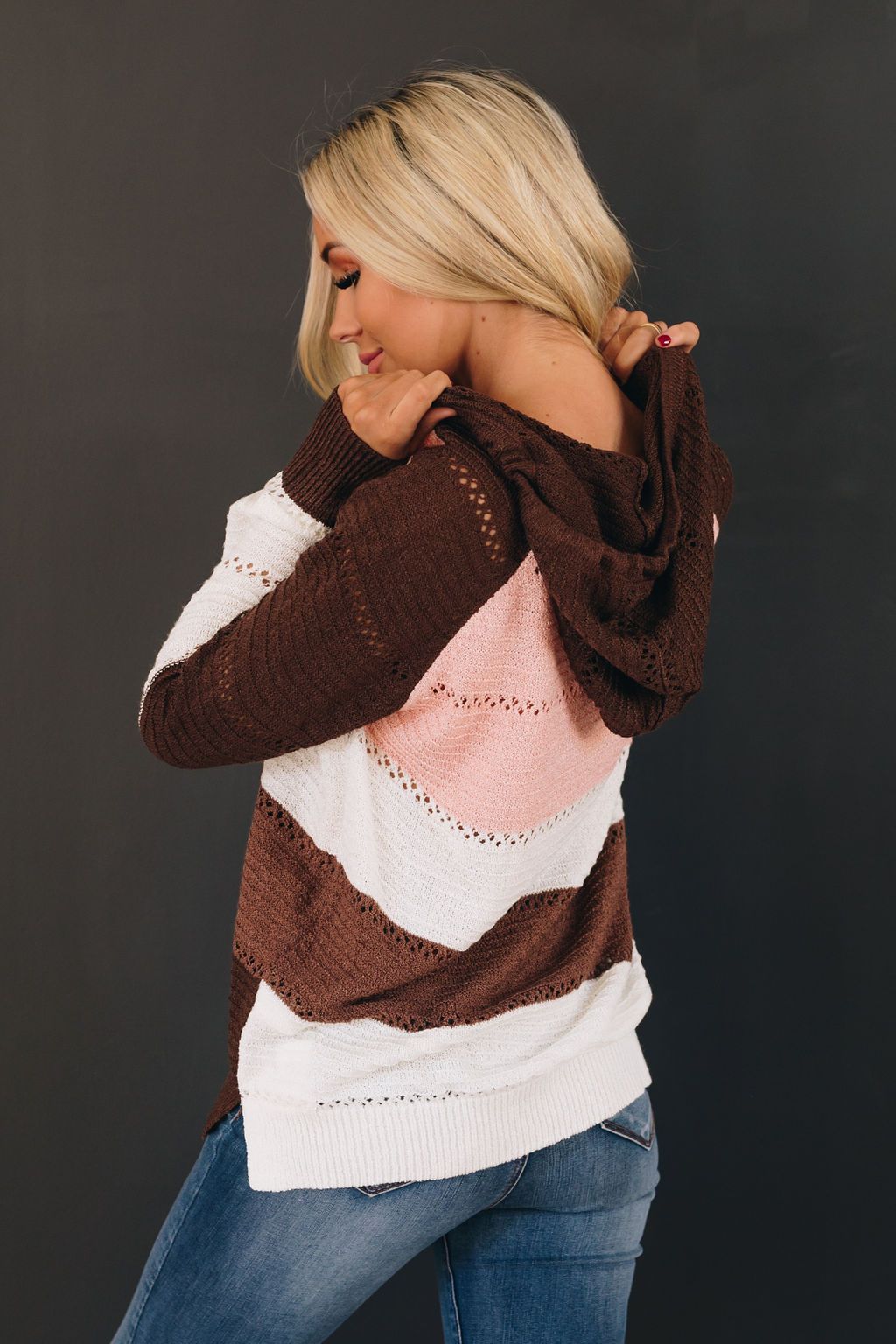 Beach Bonfire Knitted Hoodie