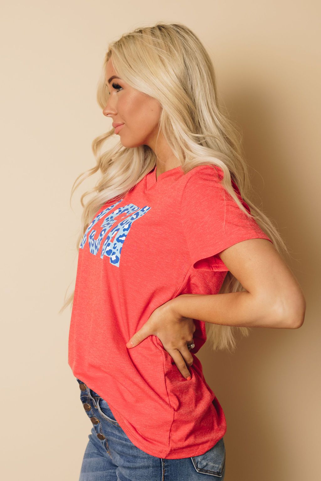 Leopard USA Graphic Tee