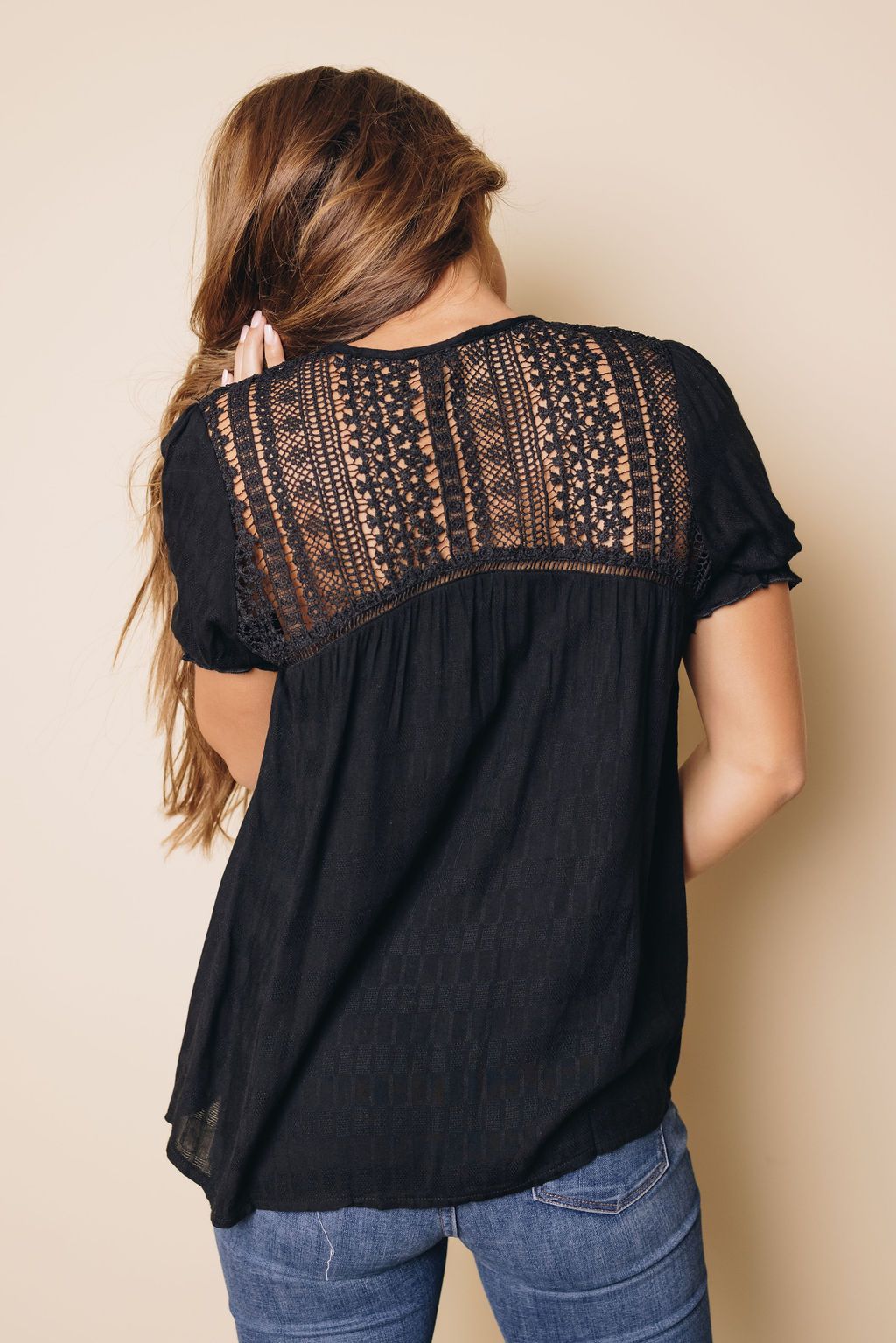 Darion Lace Crochet Shirt