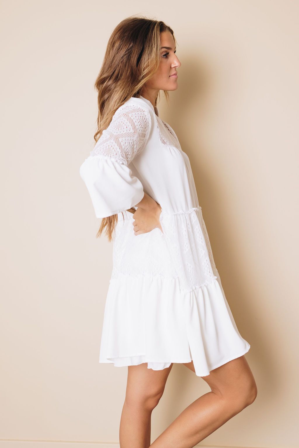 Franz Lace Mini Dress