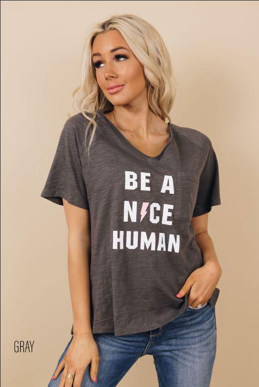 Life Quote V-Neck Tee