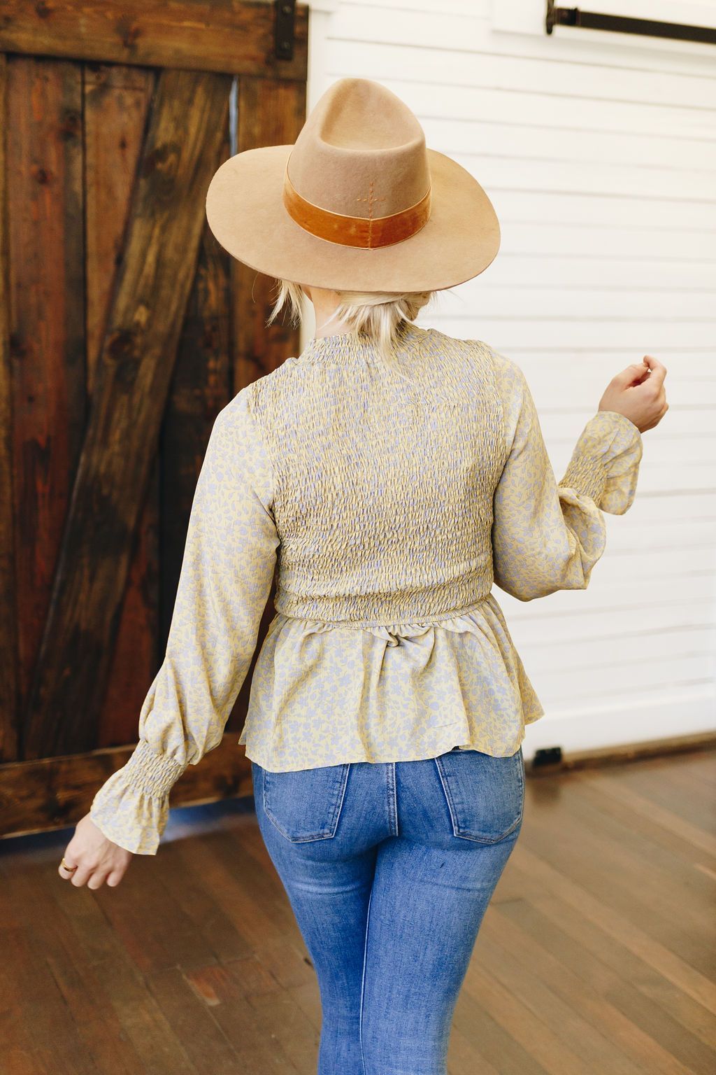 Come Into Bloom Peplum Top