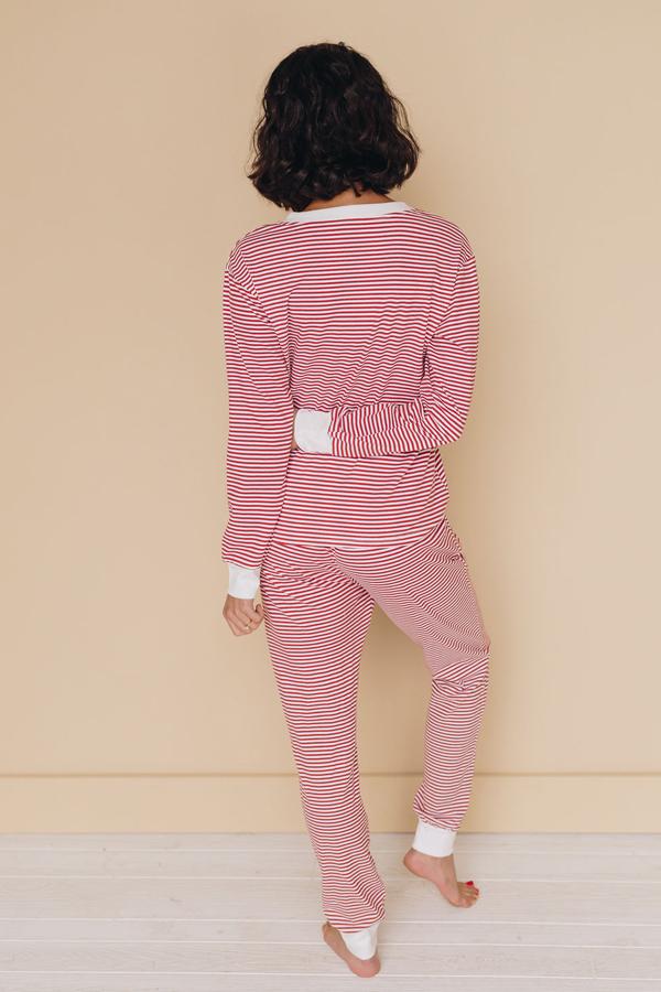 Candy Cane Kisses Pajama Set