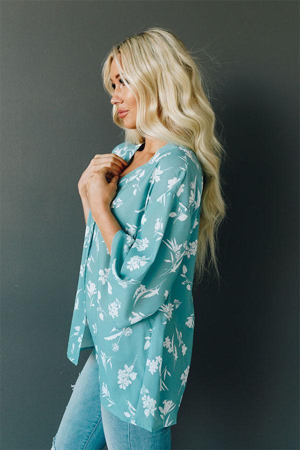 Hey Now, Floral Button Up Top