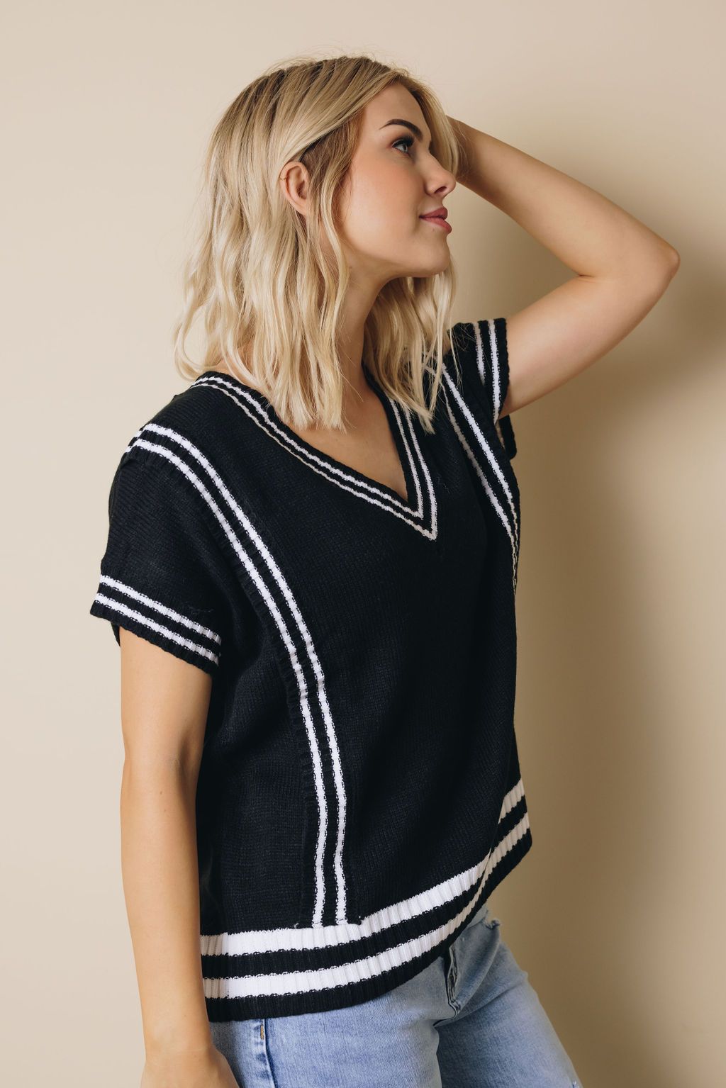 Collen Short Sleeve Sweater