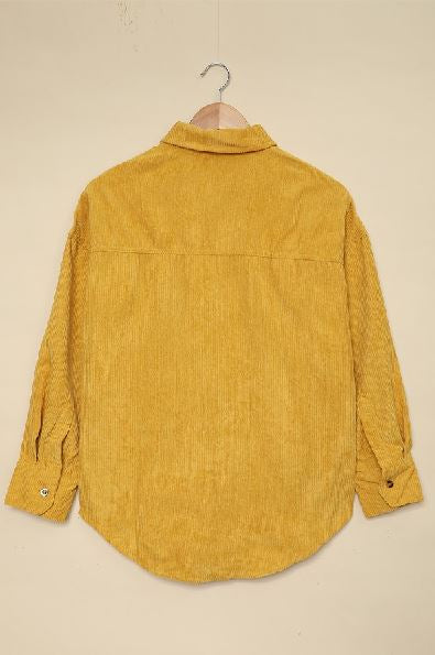 Hippen Corduroy Button Down Top