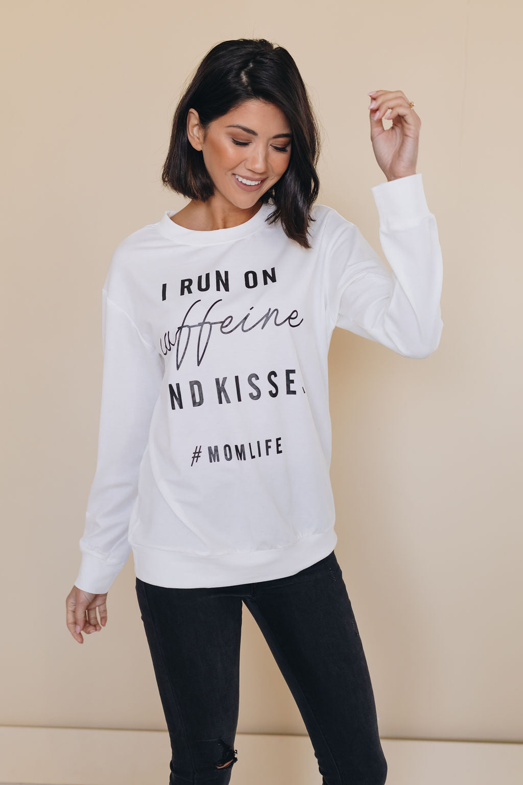 Caffeine & Kisses, Mom Tee