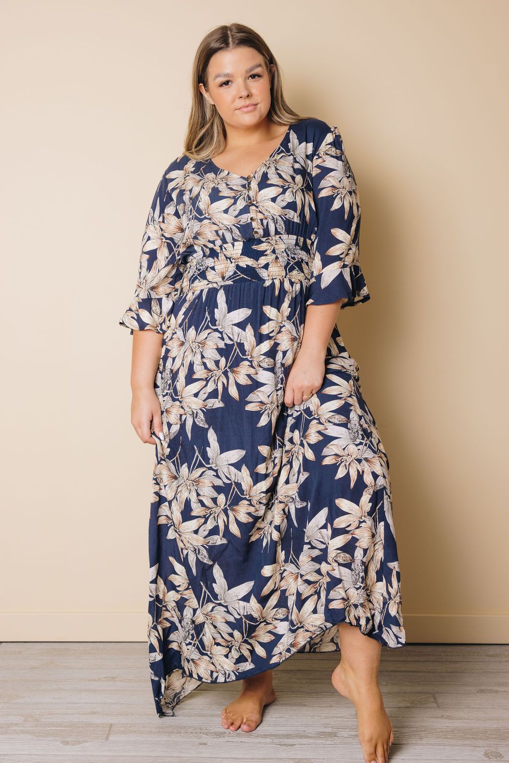 Plus Size - Andrews Floral Maxi