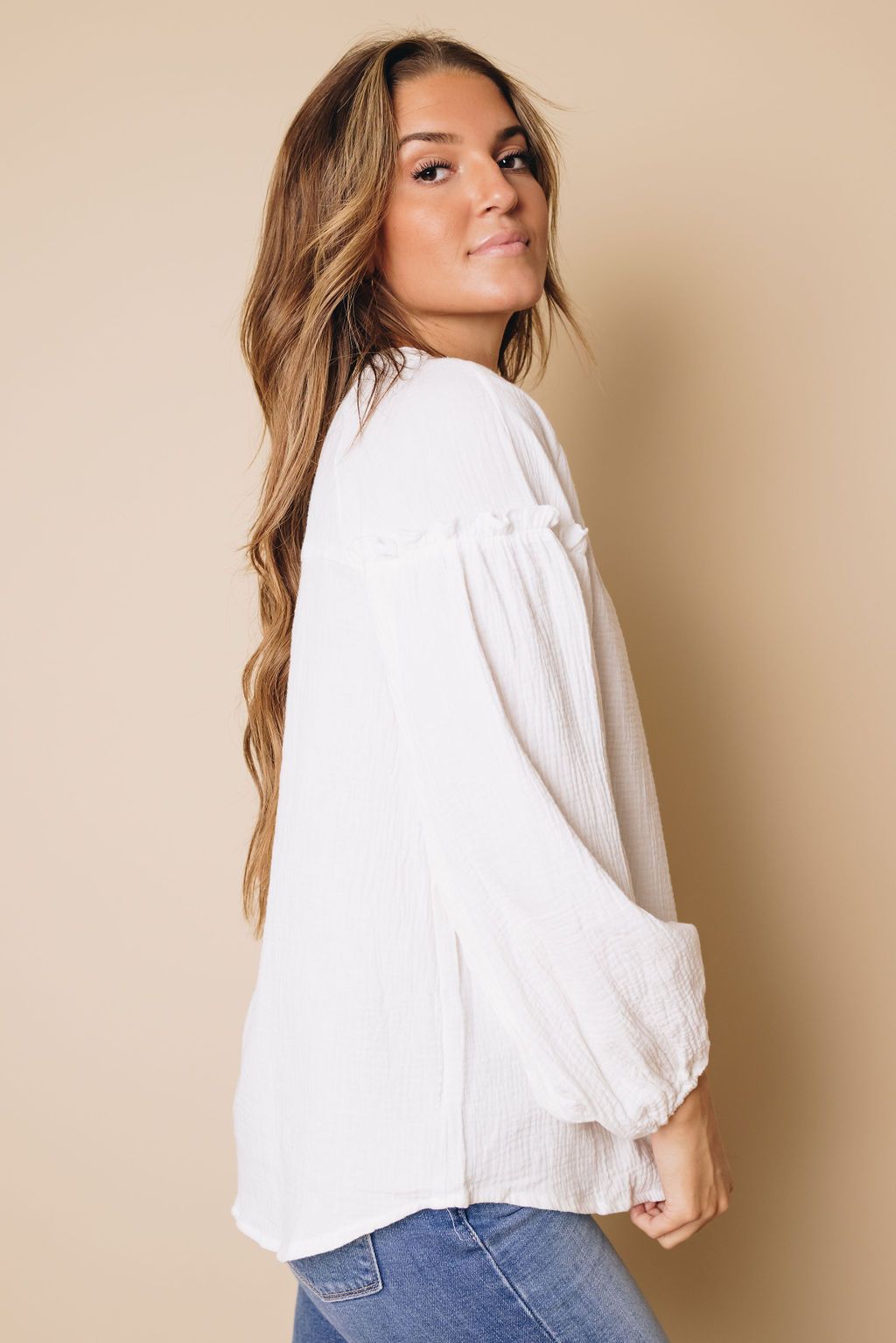 Fable Balloon Sleeve Top