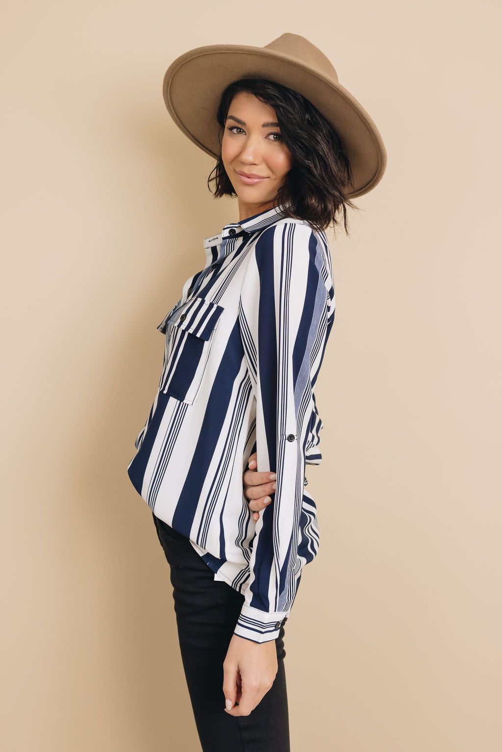 Possibilities Striped Shirt