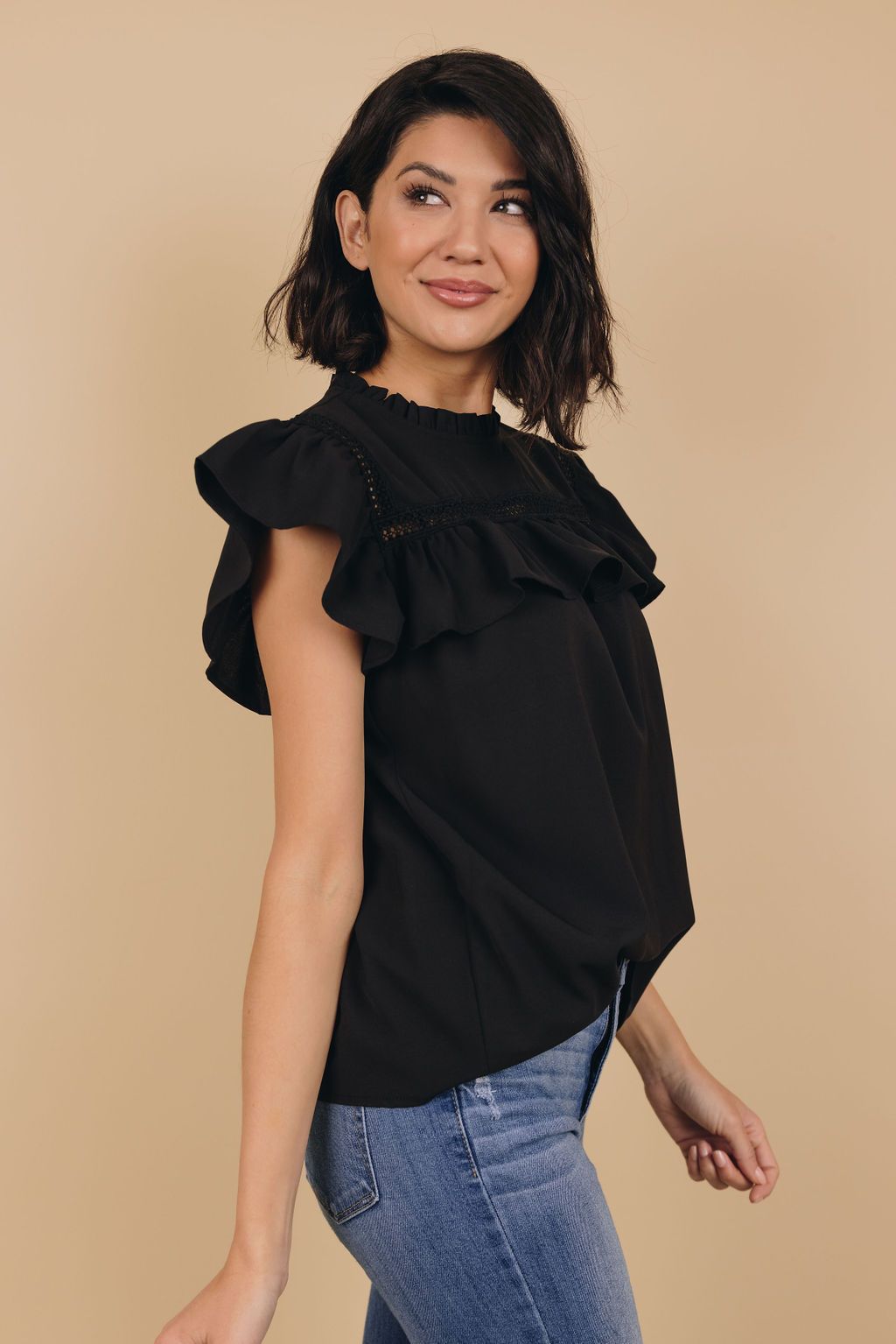 High Spirits Ruffled Top
