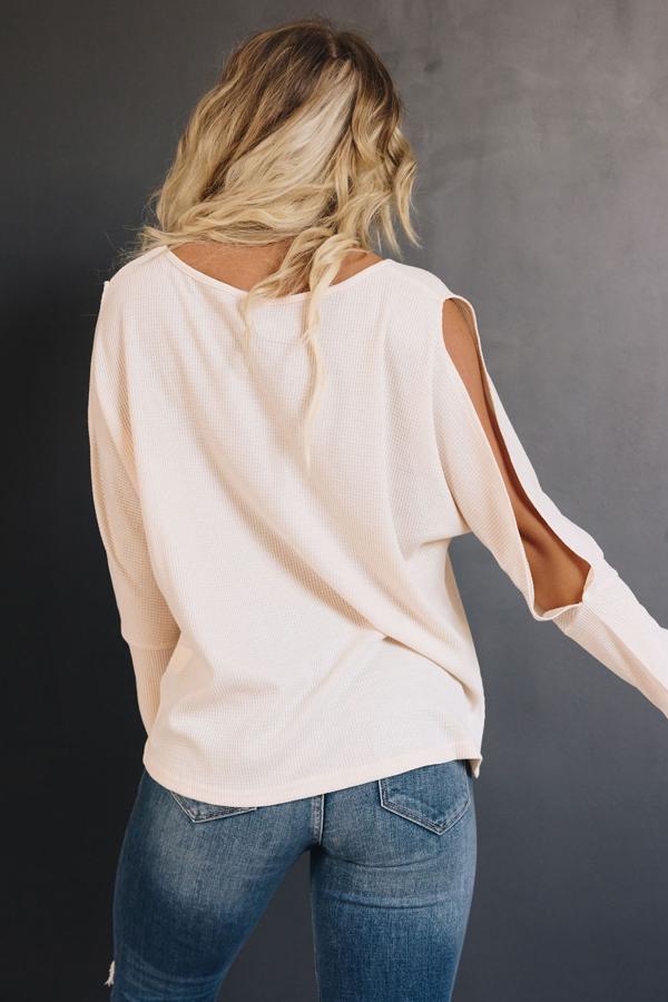 Lorelei Waffle Long Sleeve Top