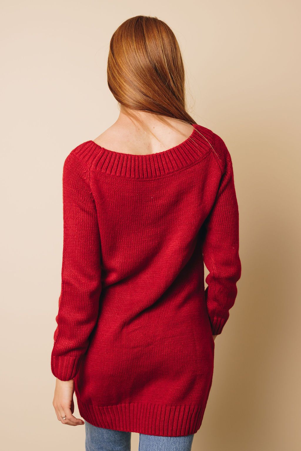 Goldy Off-shoulder Sweater Dress