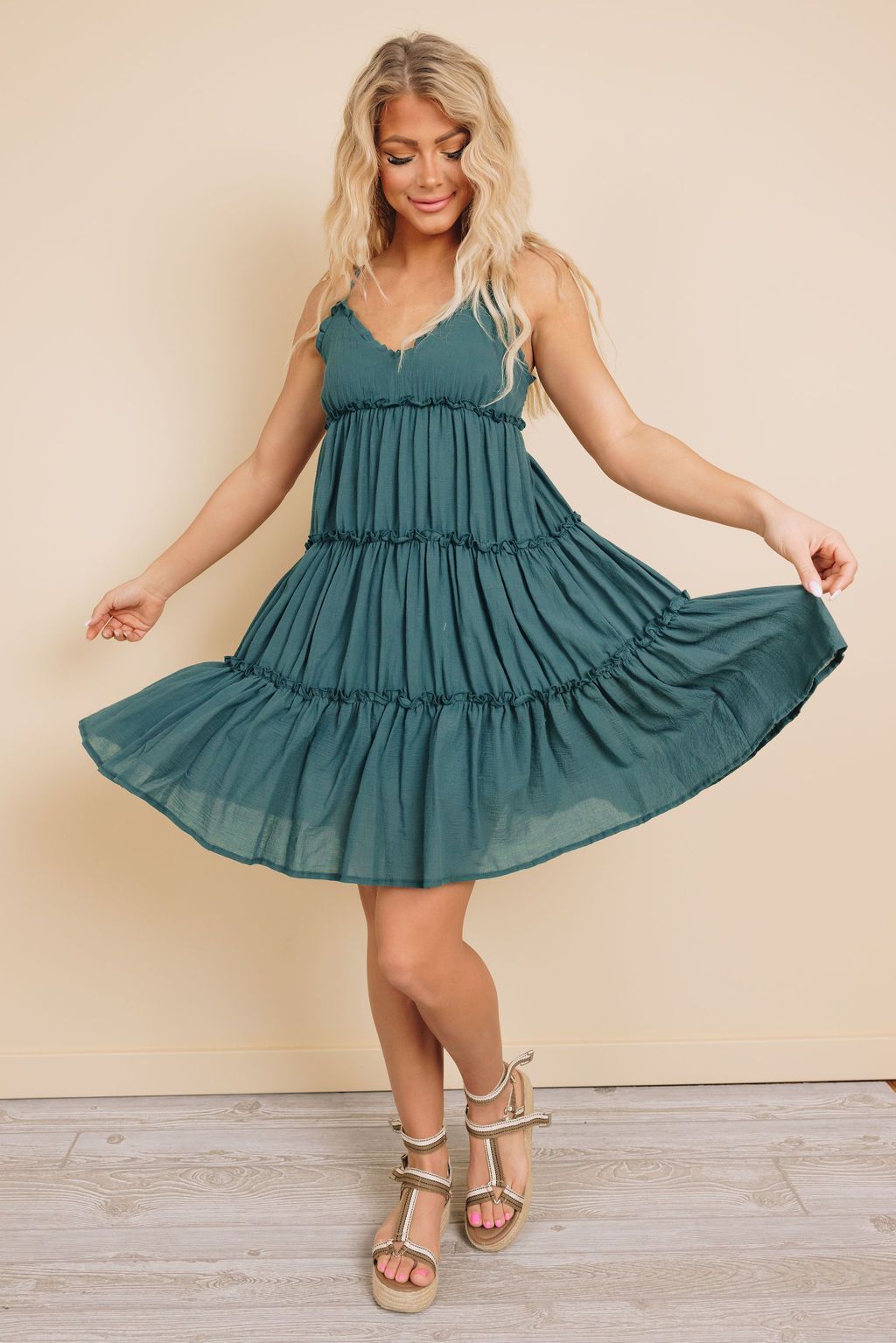 Shannon Ruffled Mini Dress