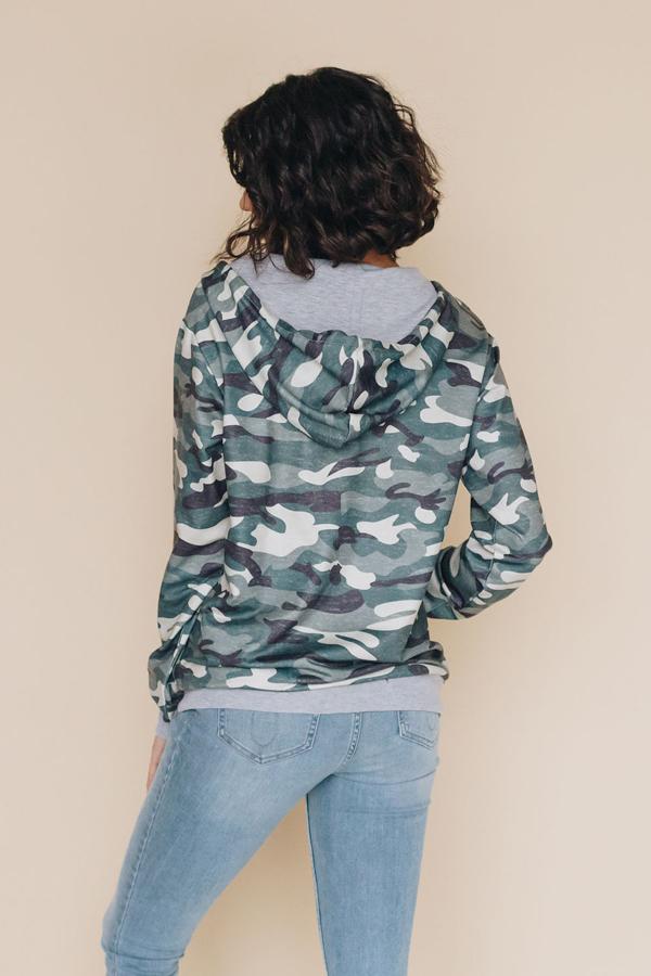 Cambria Camo Drawstring Hoodie