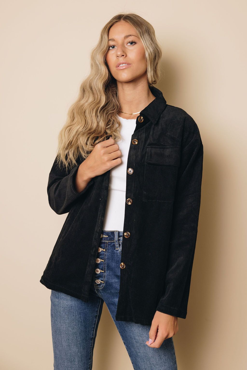 Elwood Ribbed Shacket