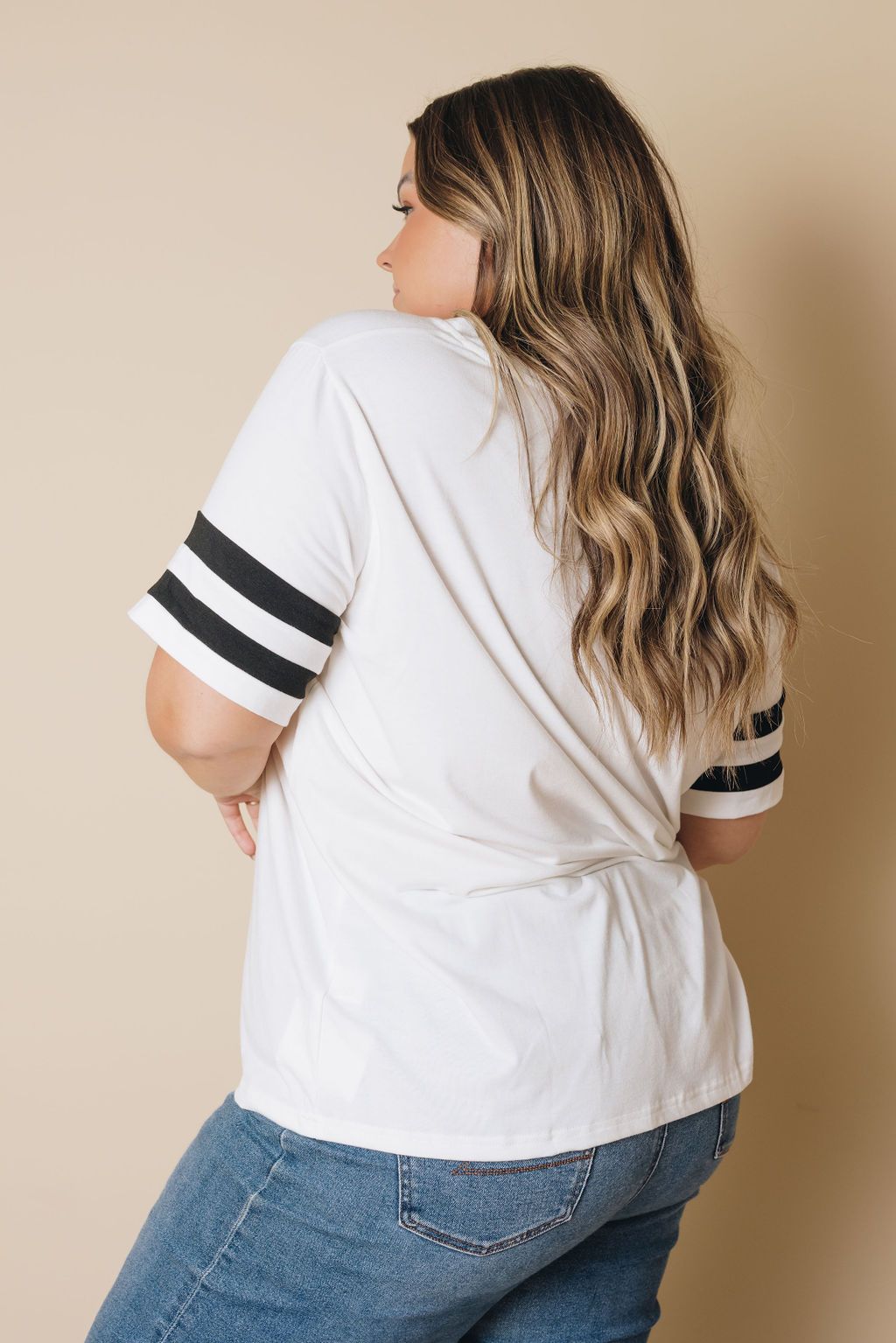 Plus Size - Prim Striped Tee