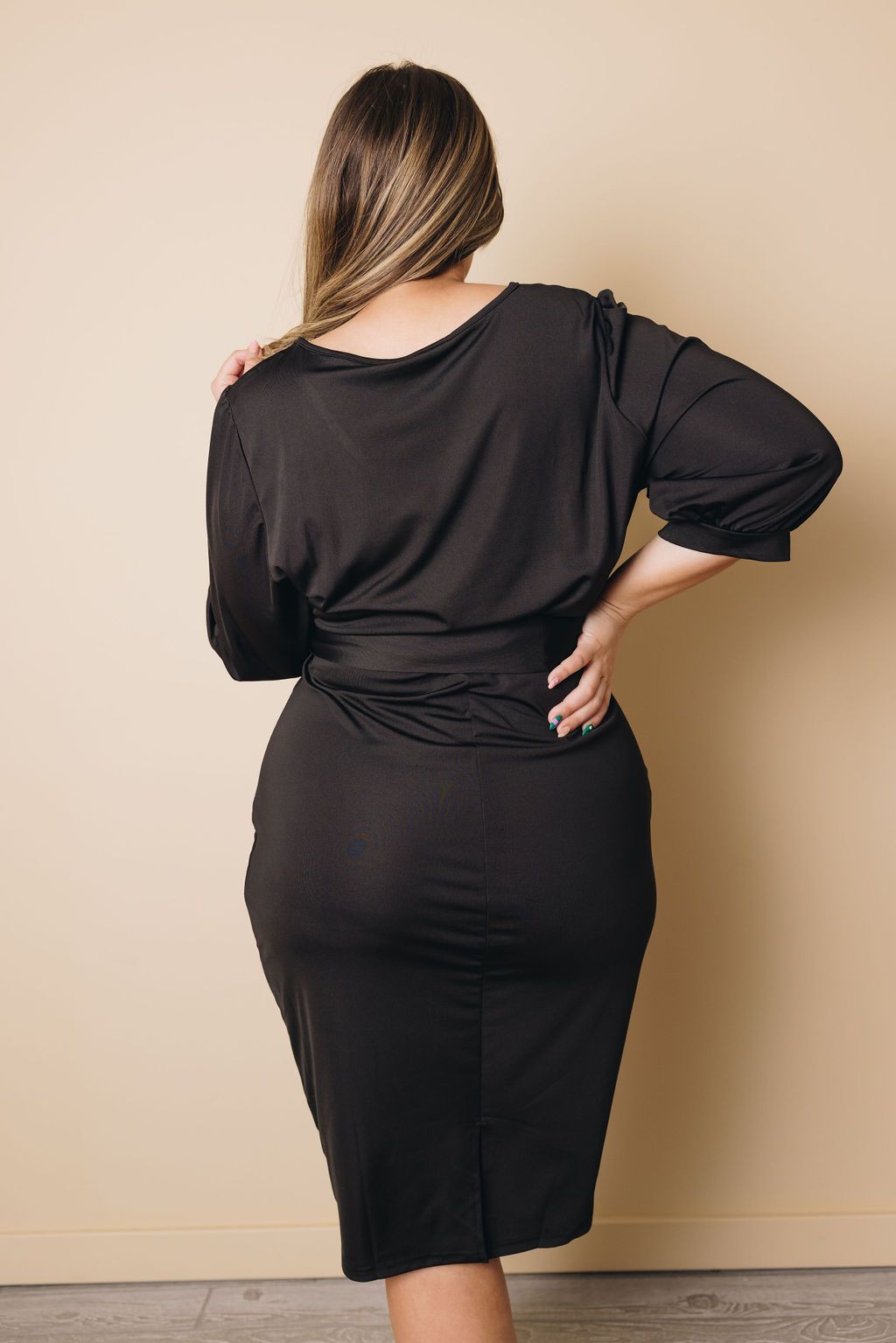 Plus Size - Velma Wrap Midi Dress